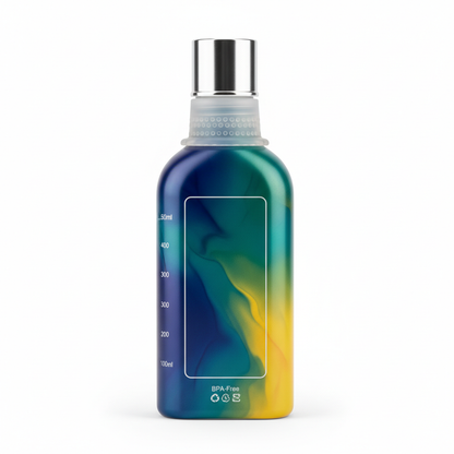 BHUSHANBAZAR 500ml Oil Bottle Back View Capacity Markings